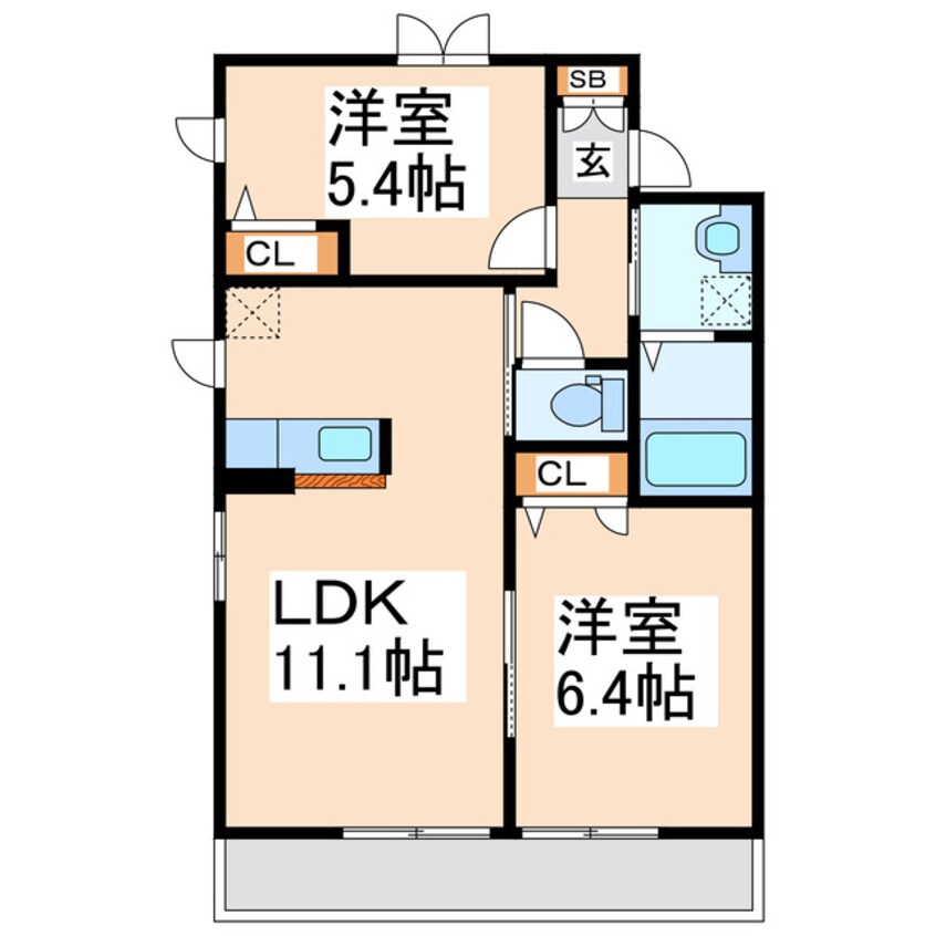 間取図 ヒルズティアラ