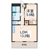 エスポワール・Ｍ 1LDKの間取り