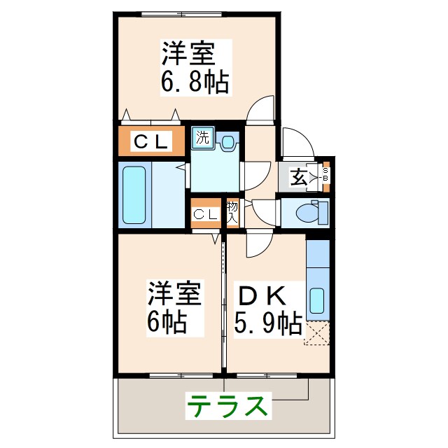 間取り図 プロミストランド富合