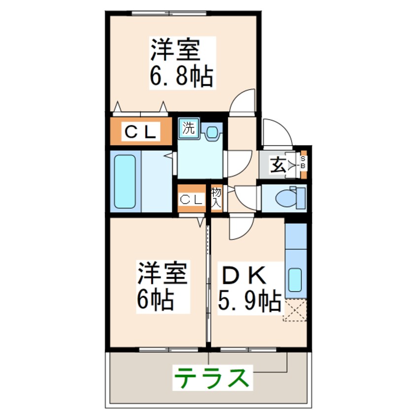 間取図 プロミストランド富合