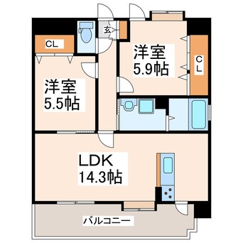 間取図 LIBTH富合