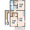 エクセルハウス 2LDKの間取り