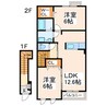ロータスガーデン 2LDKの間取り