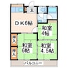 コーポ宇賀岳Ａ 3DKの間取り