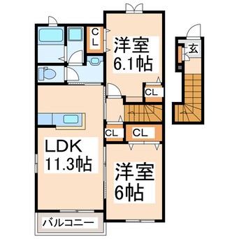 間取図 ロータスⅠ