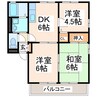 ガーデンハイツⅠ 3DKの間取り