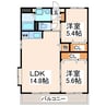 ボナールマンション 2LDKの間取り