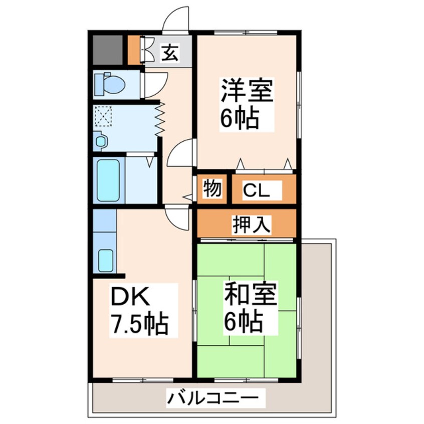 間取図 レジデンス本町