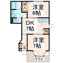 ノーブルウイングBの間取図