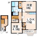 ノーブルウイングBの間取図