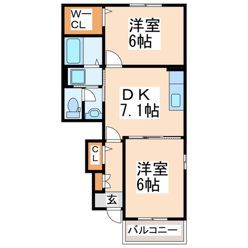 間取図 サザンコンフォートⅡ