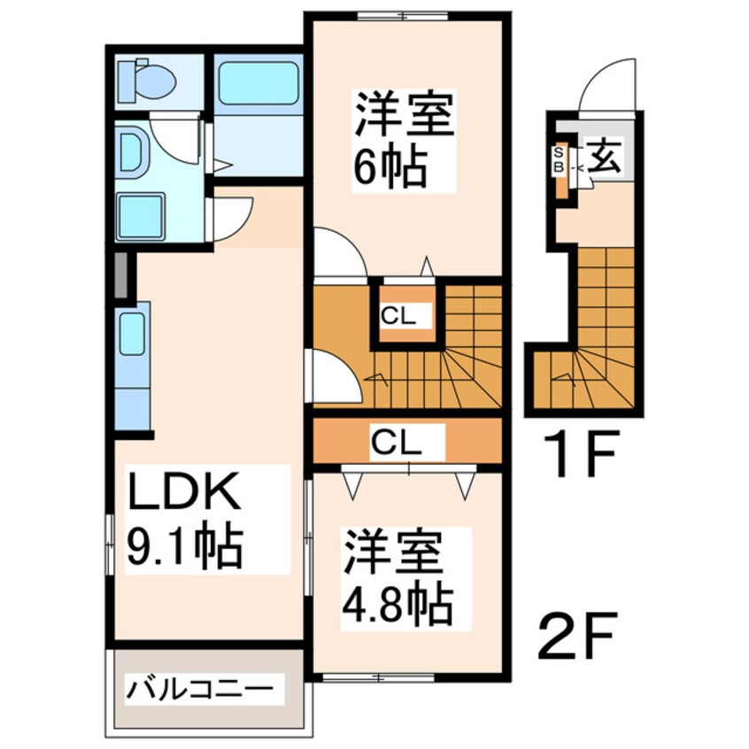 間取図 エスポワール・ドミールＡ