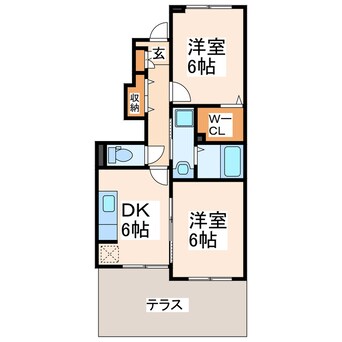 間取図 エテルノステラＢ