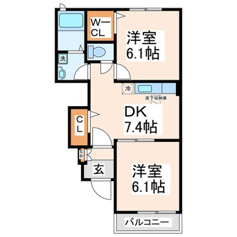 間取図 オープラージュＢ