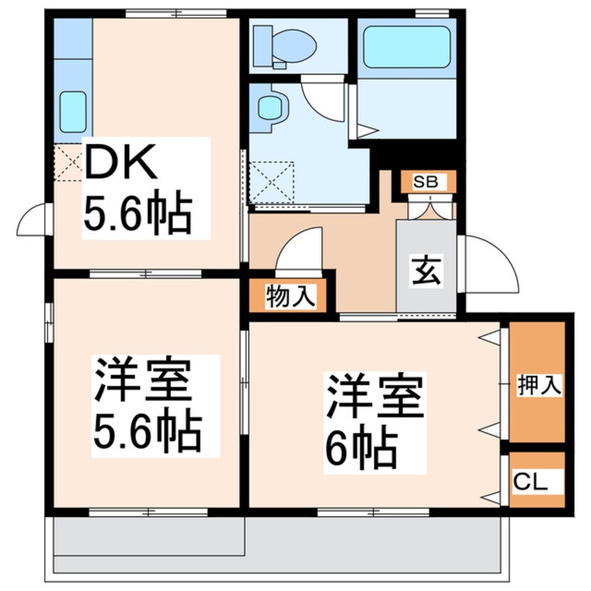 間取図 うきうきハイツＡ