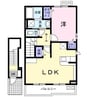 エスポアールＢ 1LDKの間取り