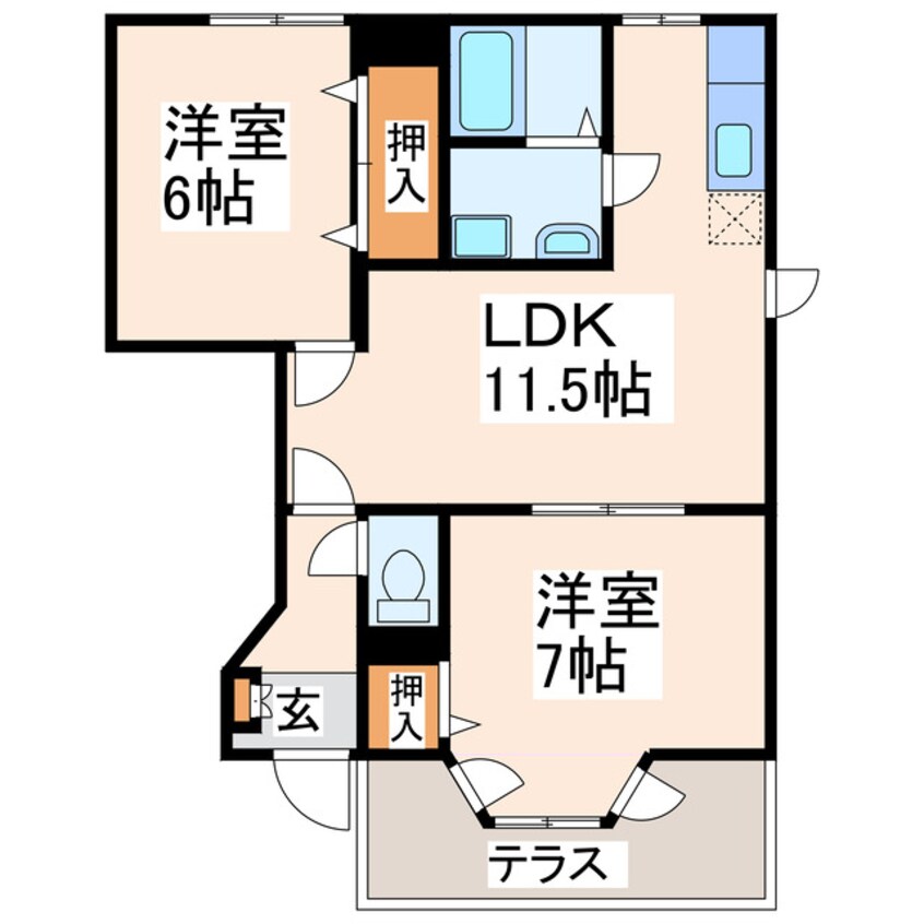 間取図 エクセルコートⅡ