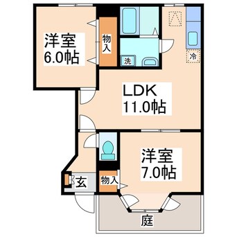 間取図 エクセルコートⅡ