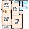 サンフラワーマンション 3DKの間取り