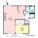 ラブニール八分字Ｂの間取図