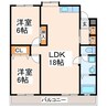 ファミール城南 2LDKの間取り
