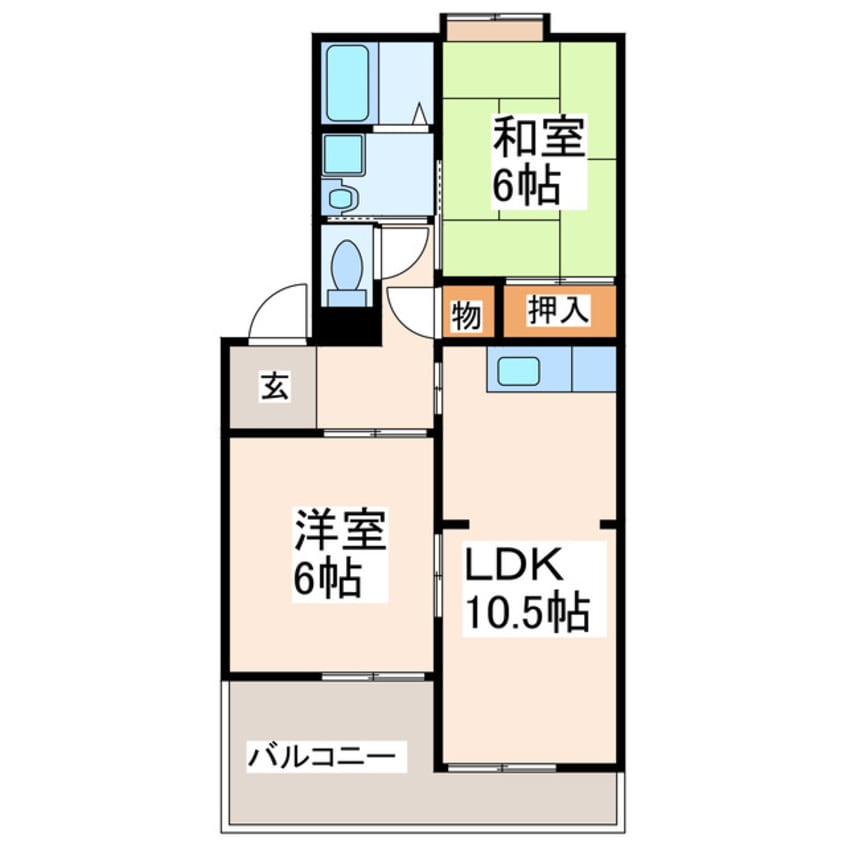 間取図 ヒカリコーポ