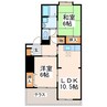 ヒカリコーポ 2LDKの間取り
