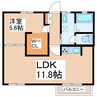 メゾン古城A 1LDKの間取り