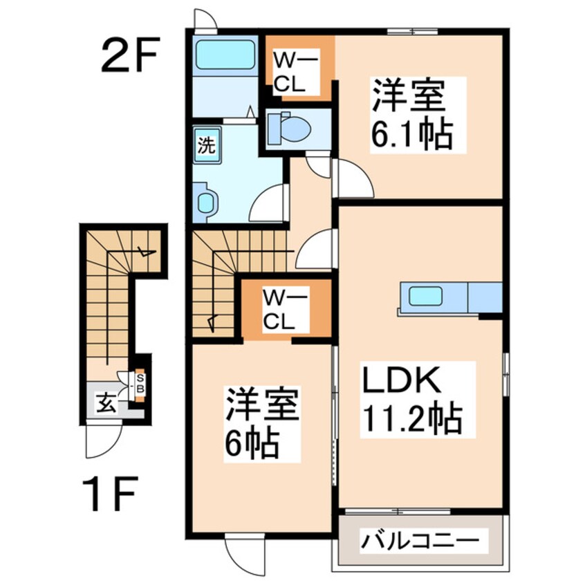 間取図 アーバン不知火Ⅲ