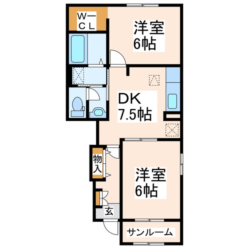 間取図 ガーデンヒルズ竹崎