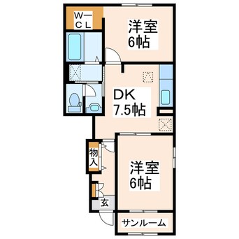 間取図 ガーデンヒルズ竹崎