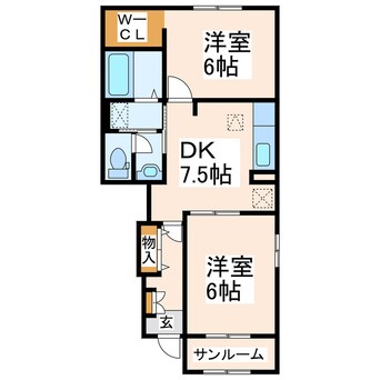 間取図 ガーデンヒルズ竹崎