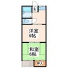 コーポチェリー松橋Ａ・Ｂ 2Kの間取り