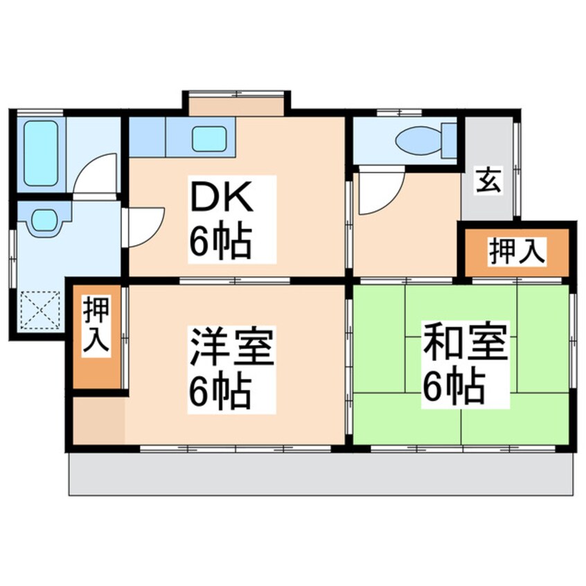 間取図 福永貸家