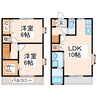 ティアラ　参番館 2LDKの間取り