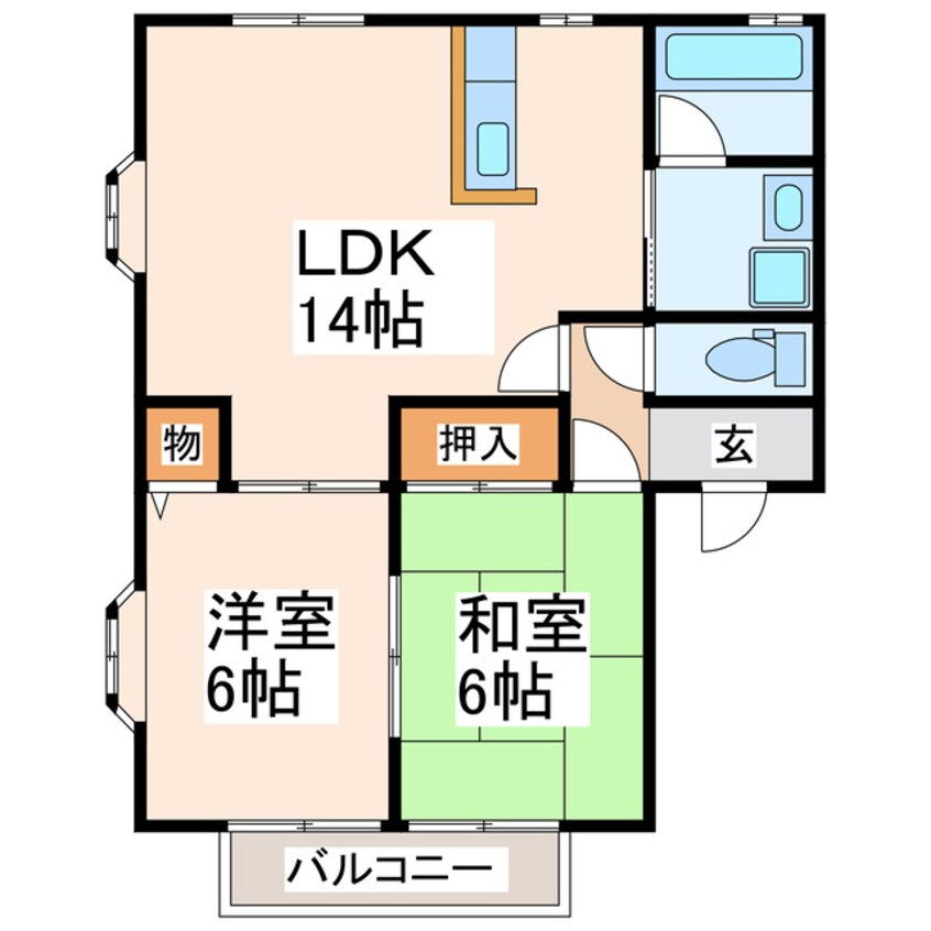 間取図 エスポアール松橋