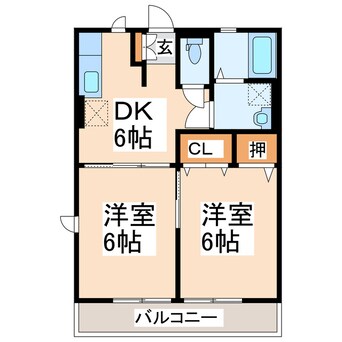 間取図 カトレアコート