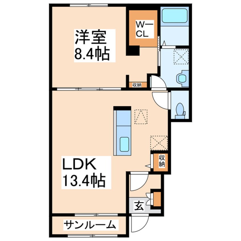 間取図 メゾン・ド・Ｓ　Ａ