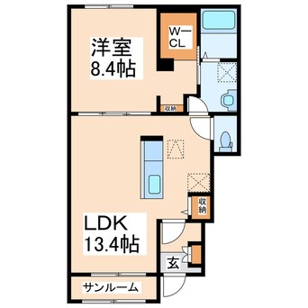 間取図 メゾン・ド・Ｓ　Ａ