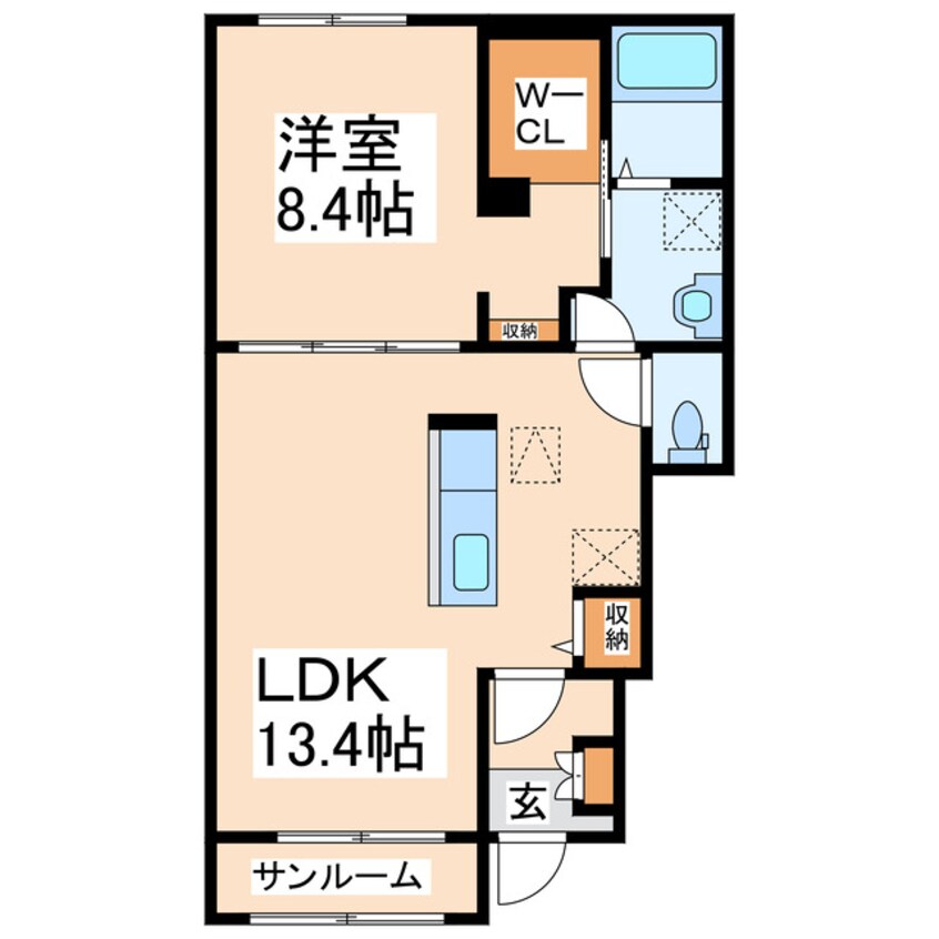 間取図 メゾン・ド・Ｓ　Ａ