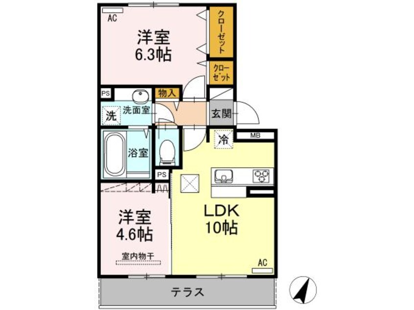 間取図 ハイムセラ宇土駅前