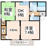 フレグランス蓮台寺 3DKの間取り