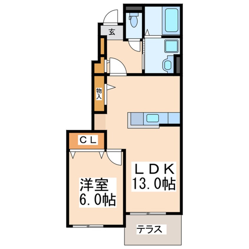 間取図 産交バス（宇土市）/上松山 徒歩13分 1階 築5年