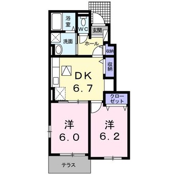 間取図 アイアン　フラットⅠ