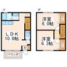 エステート小川 2LDKの間取り