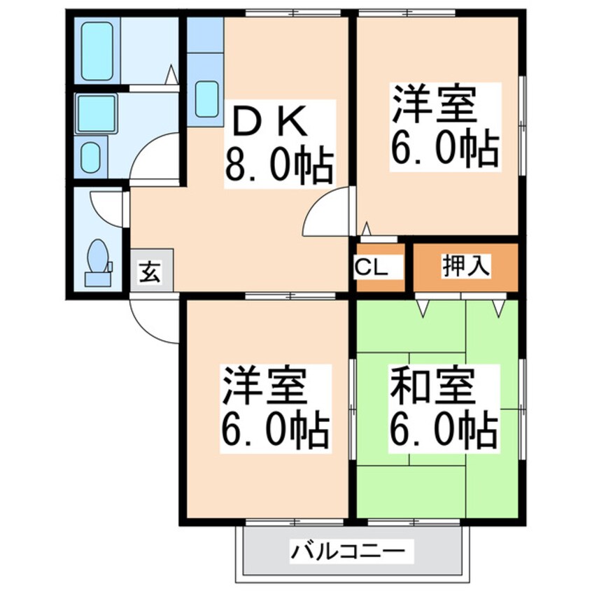 間取図 ヨシオカハイツNo.7