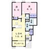 リクウェル　ポンテⅠ 2LDKの間取り