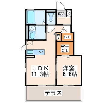 間取図 グレイシャスＡ