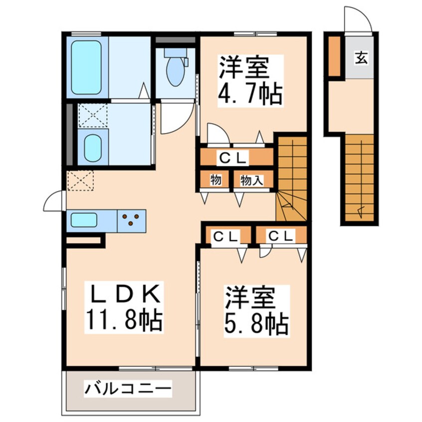 間取図 グレイシャスＢ