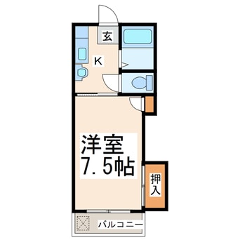 間取図 プラシーボ蓮台寺